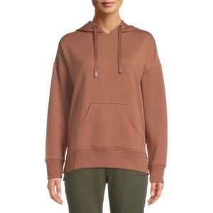 Athletic Works Women's Soft Hoodie With Front Pockets Brown Shimmer
